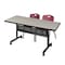 Kobe Rectangle FlipTop Table, 60" W, 29" H, Laminate Top, Maple MKFTM6030PL47BY - alternate 1